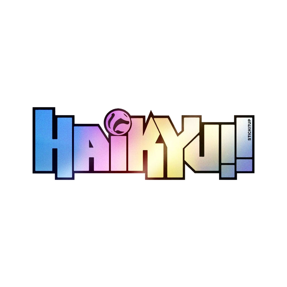 Fly High Volleyball Holographic Stickers